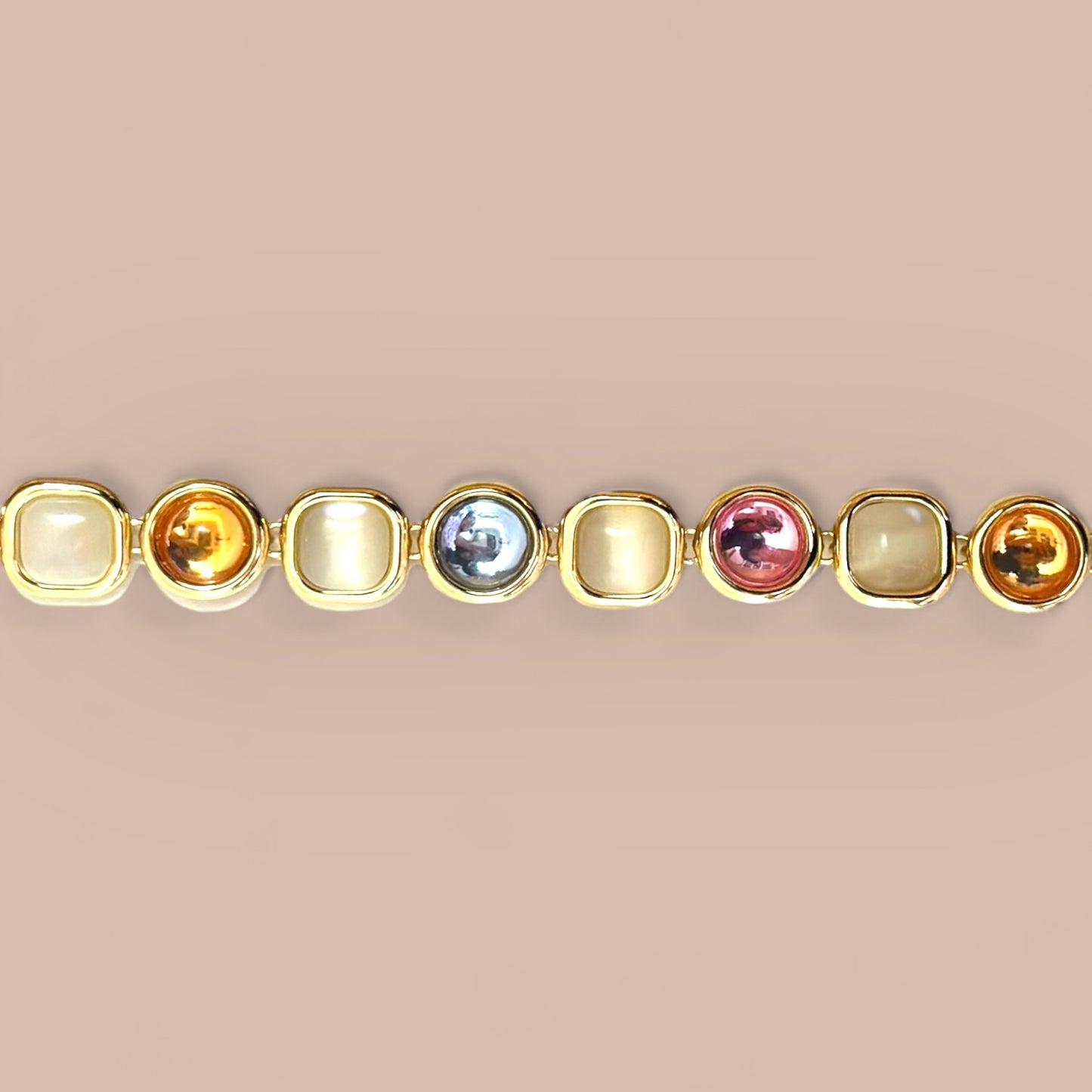 Abrama 14K Rhodium Plated Bracelet