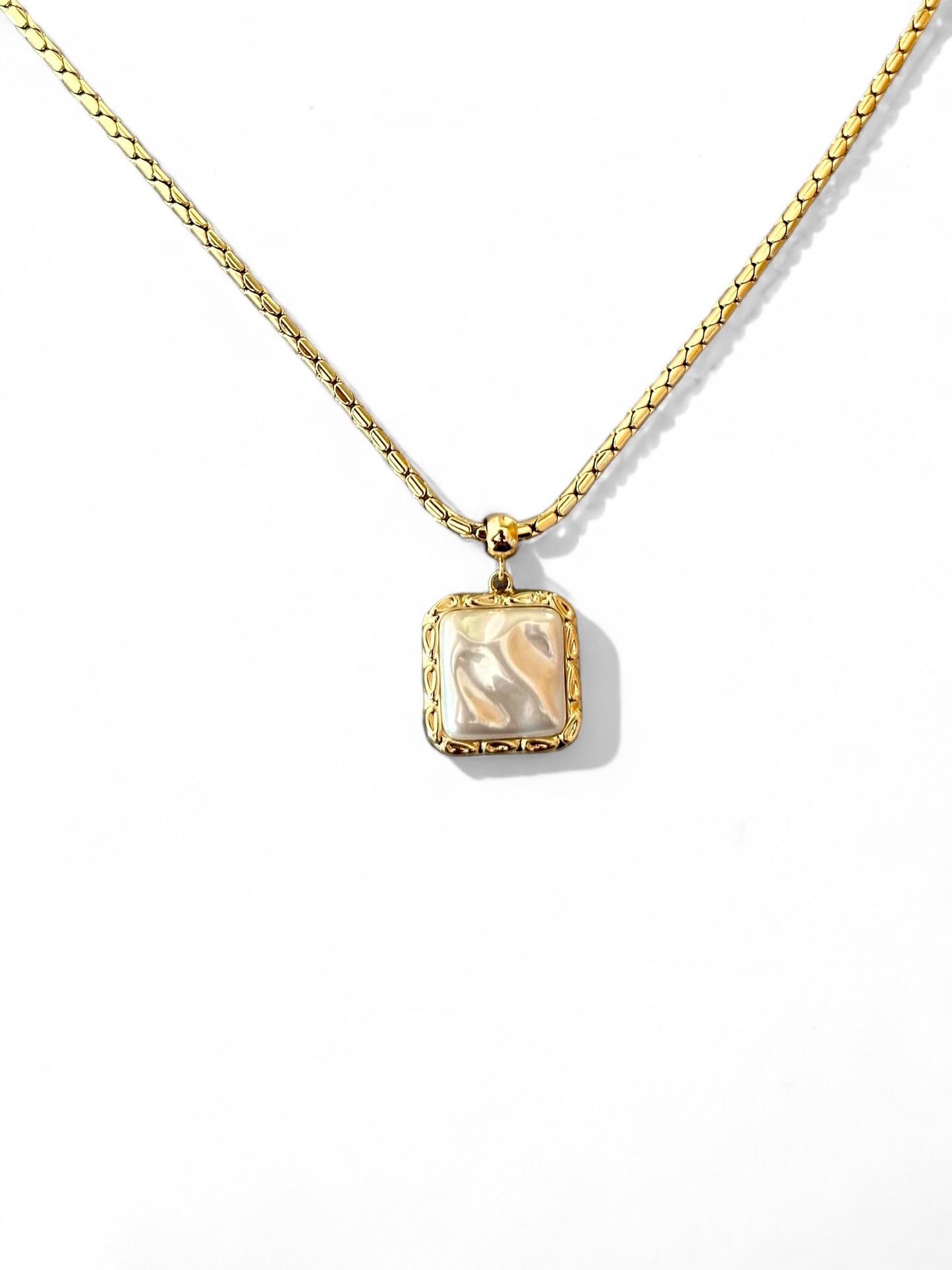 Midnight Cascade 14K Rhodium Plated Necklace