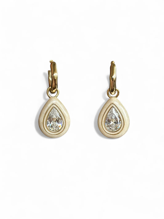 Bella-S 14K Rhodium Plated Dangle Earrings