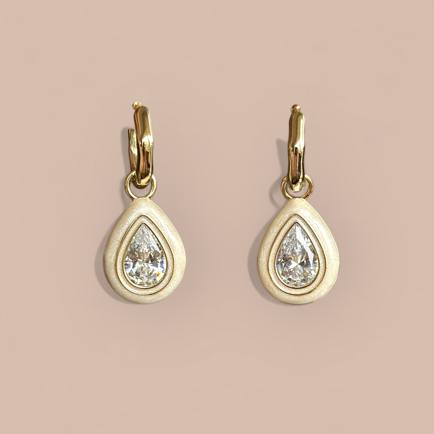 Bella-S 14K Rhodium Plated Dangle Earrings