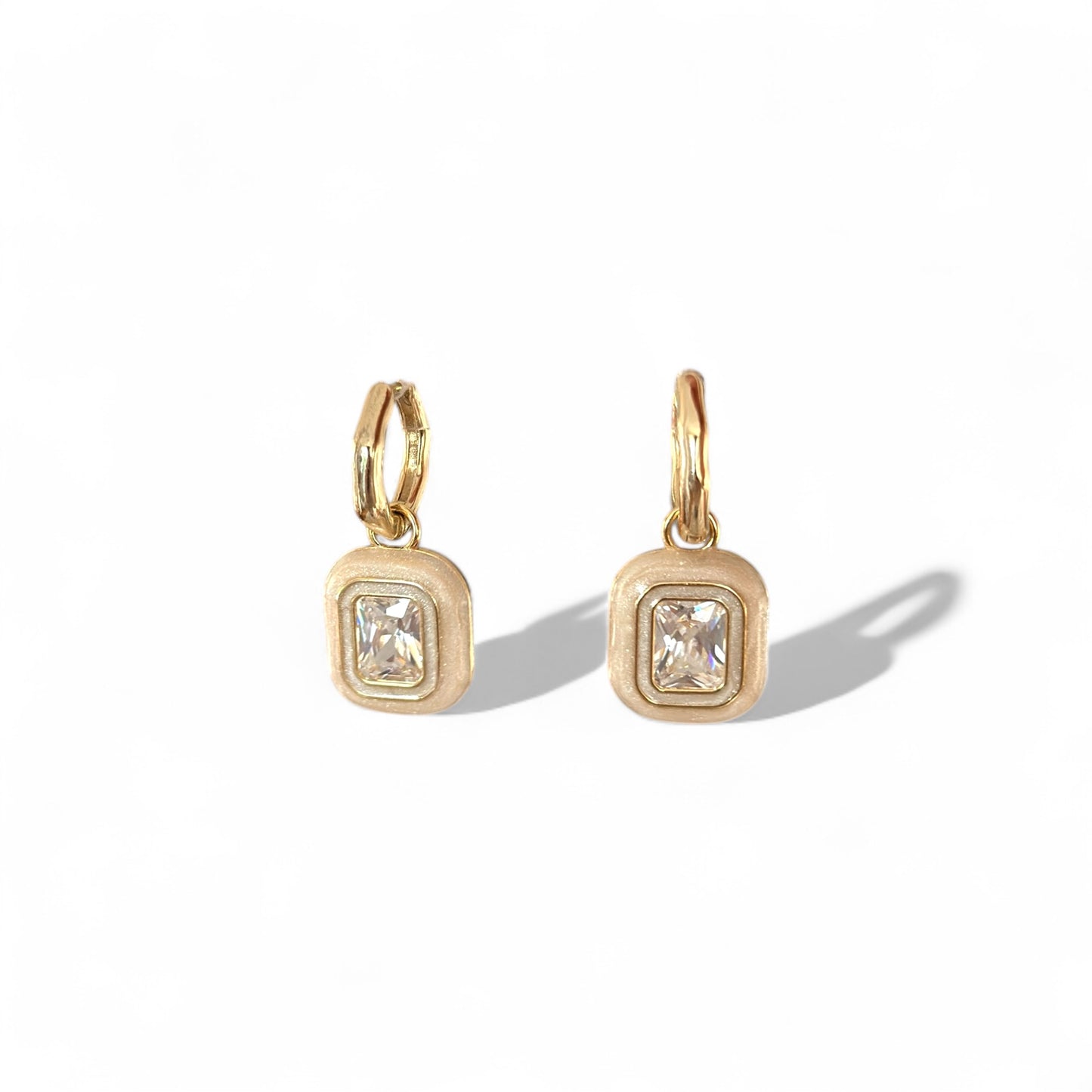 Bella-S 14K Rhodium Plated Dangle Earrings