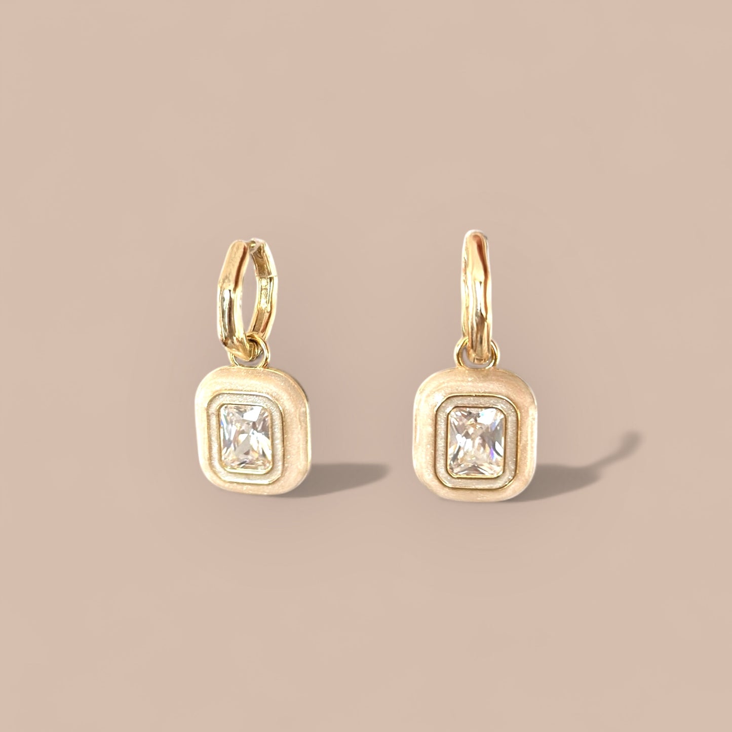 Bella-S 14K Rhodium Plated Dangle Earrings