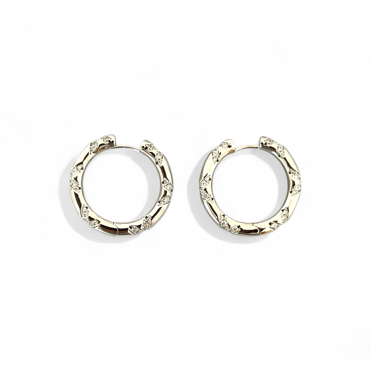 Benna 14K Rhodium Plated Earrings