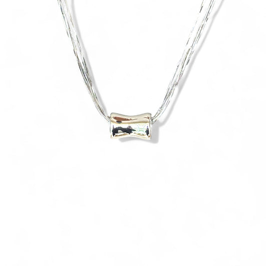 Coralia Rhodium Plated Necklace