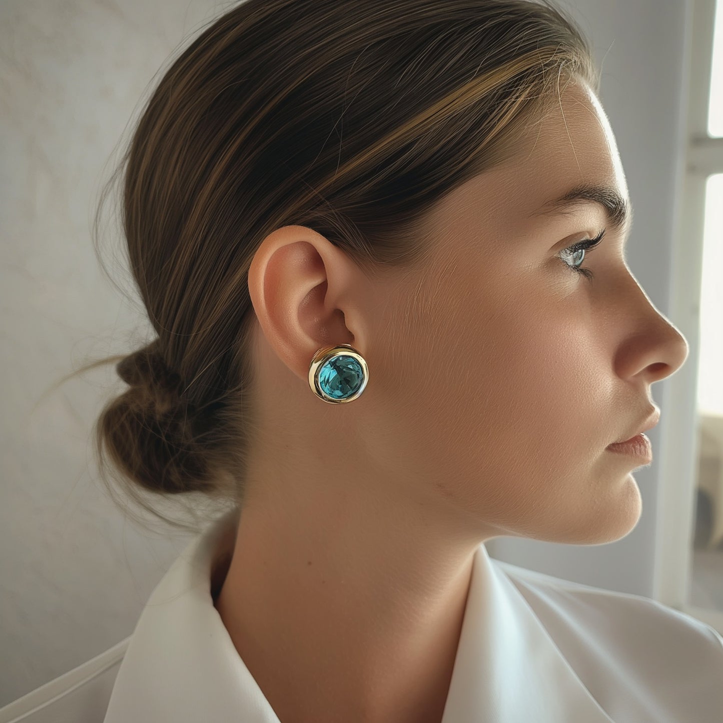 Emerald Turquoise Earrings