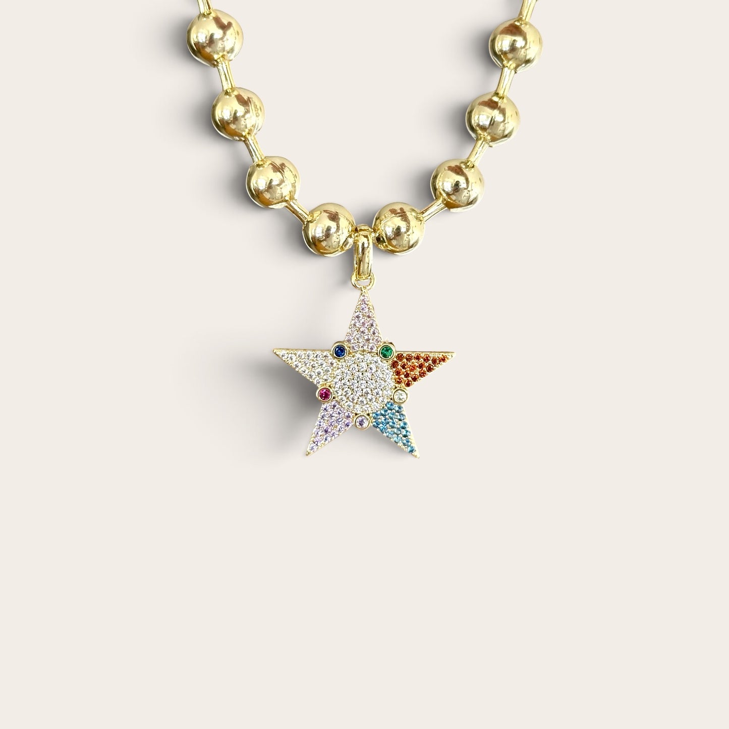 Colorful Star 14k Rengi Bileklik