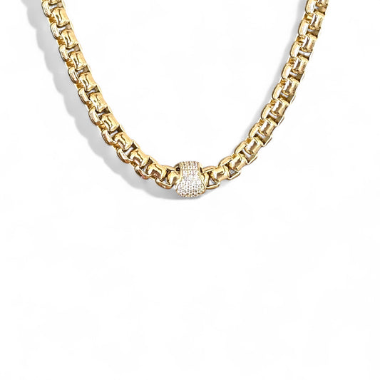 Floris 14k Rengi Rodyum Kaplama Kolye
