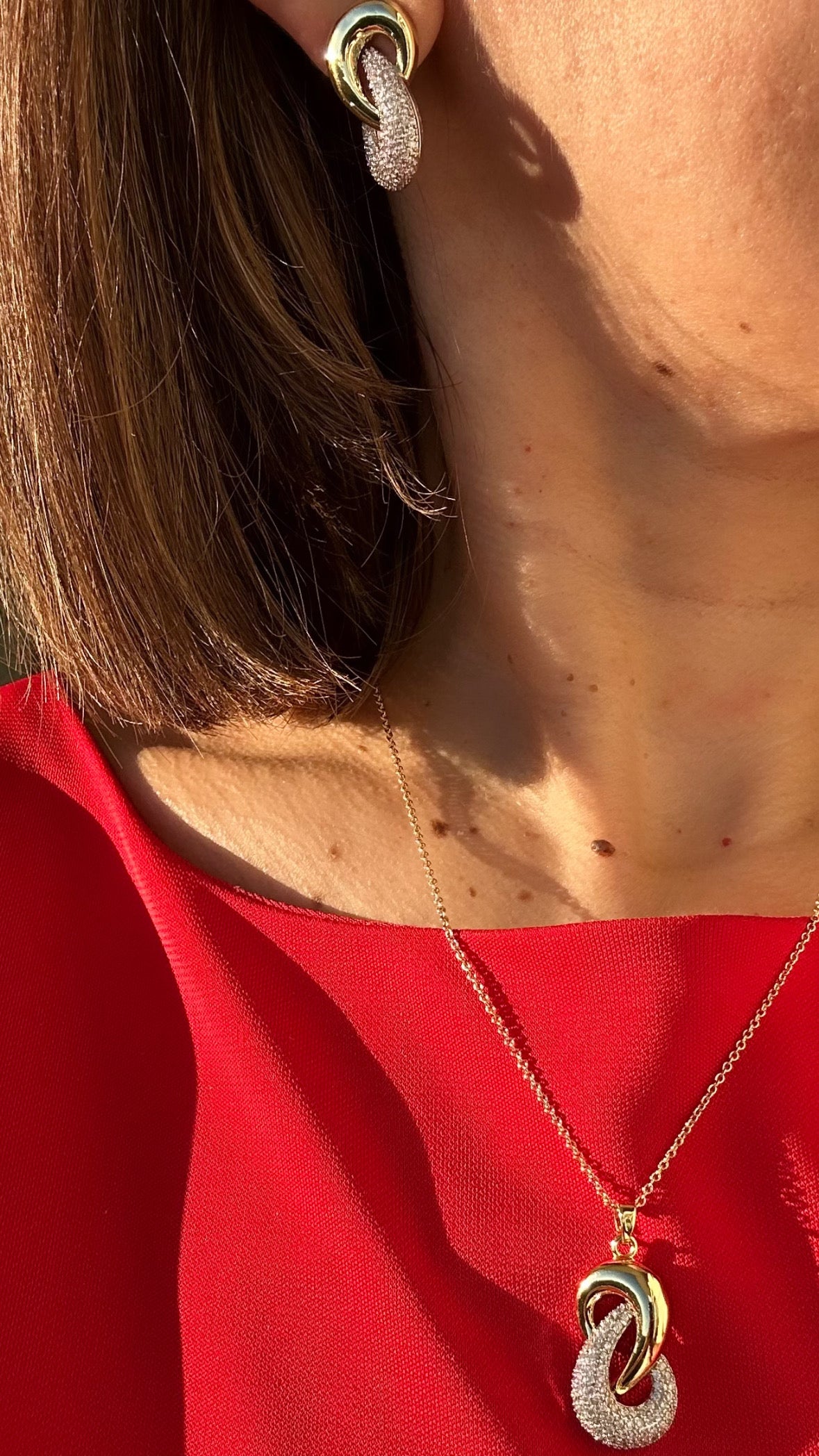 Auraro 14K Rengi Rodyum Kaplama Set