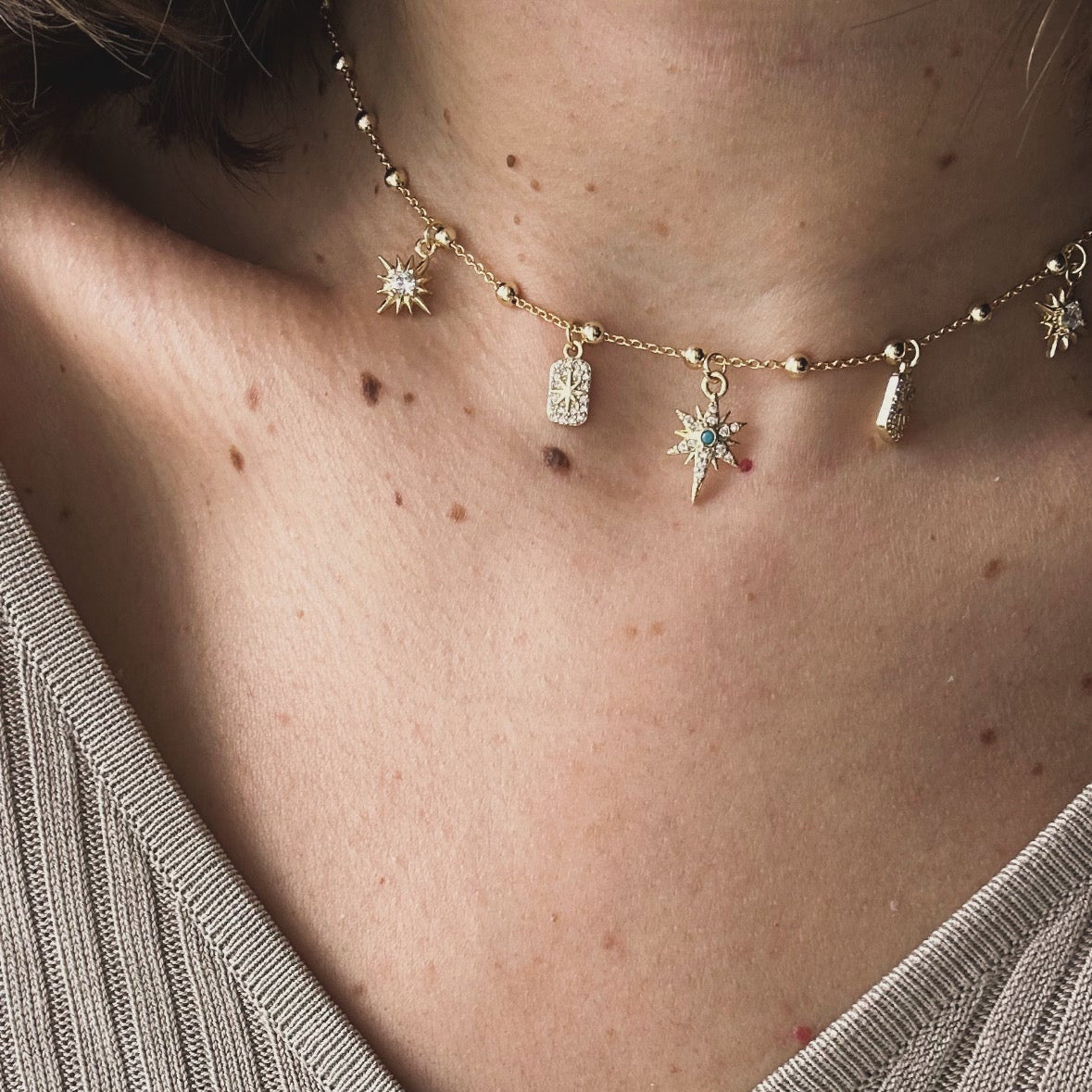 14k Notes Adjustable Necklace