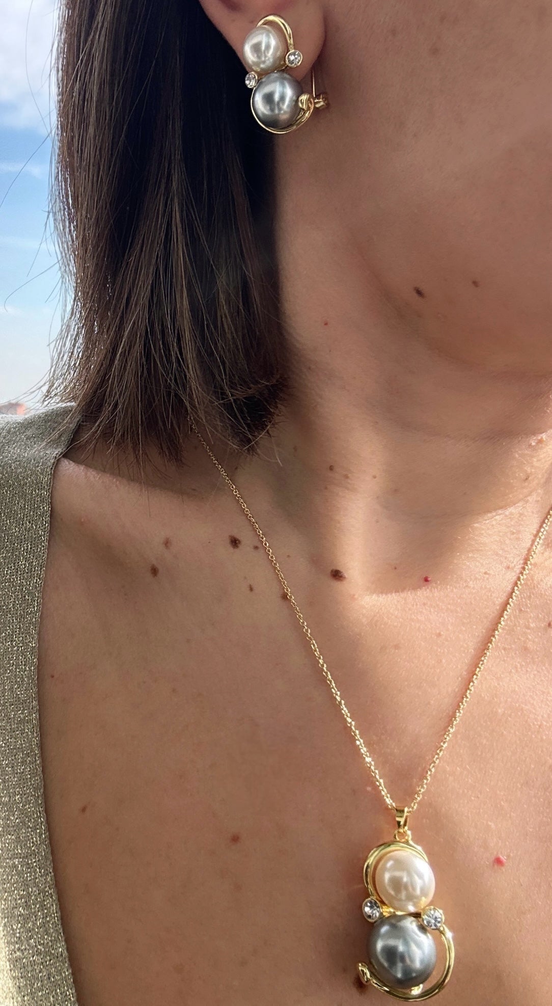 Asof 14k Rengi Rodyum Kaplama Küpe