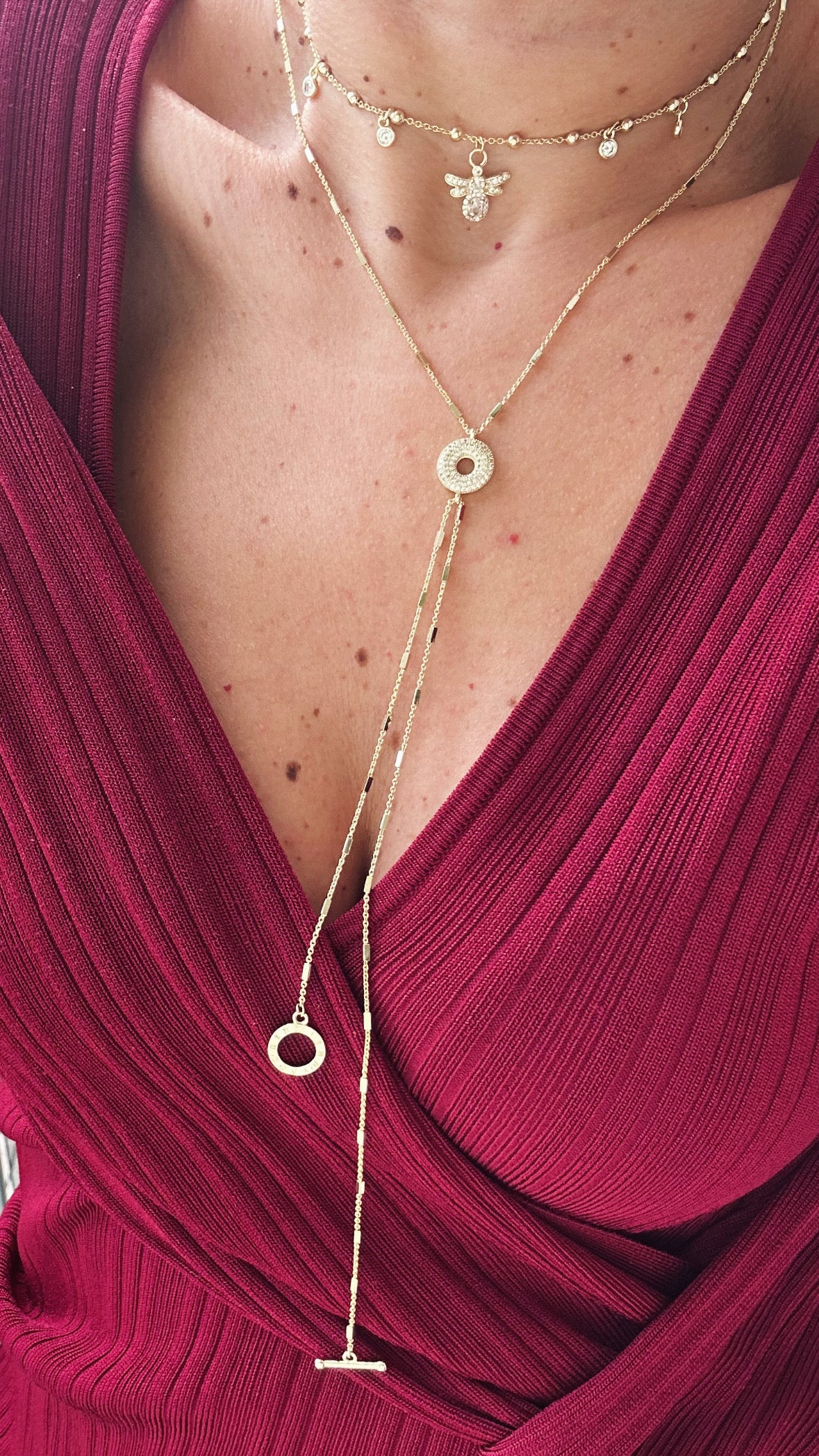 Abby 14k Rodyum Kaplama Kolye