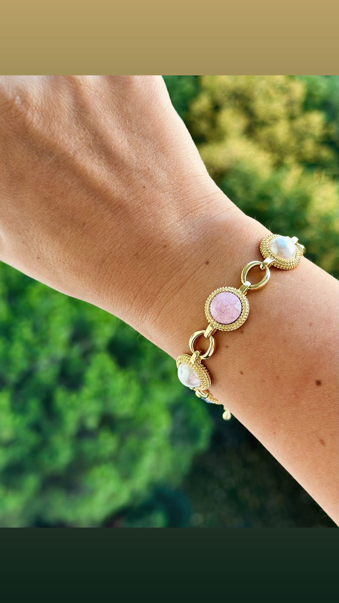 Opera 14K Rodyum Kaplama Bileklik