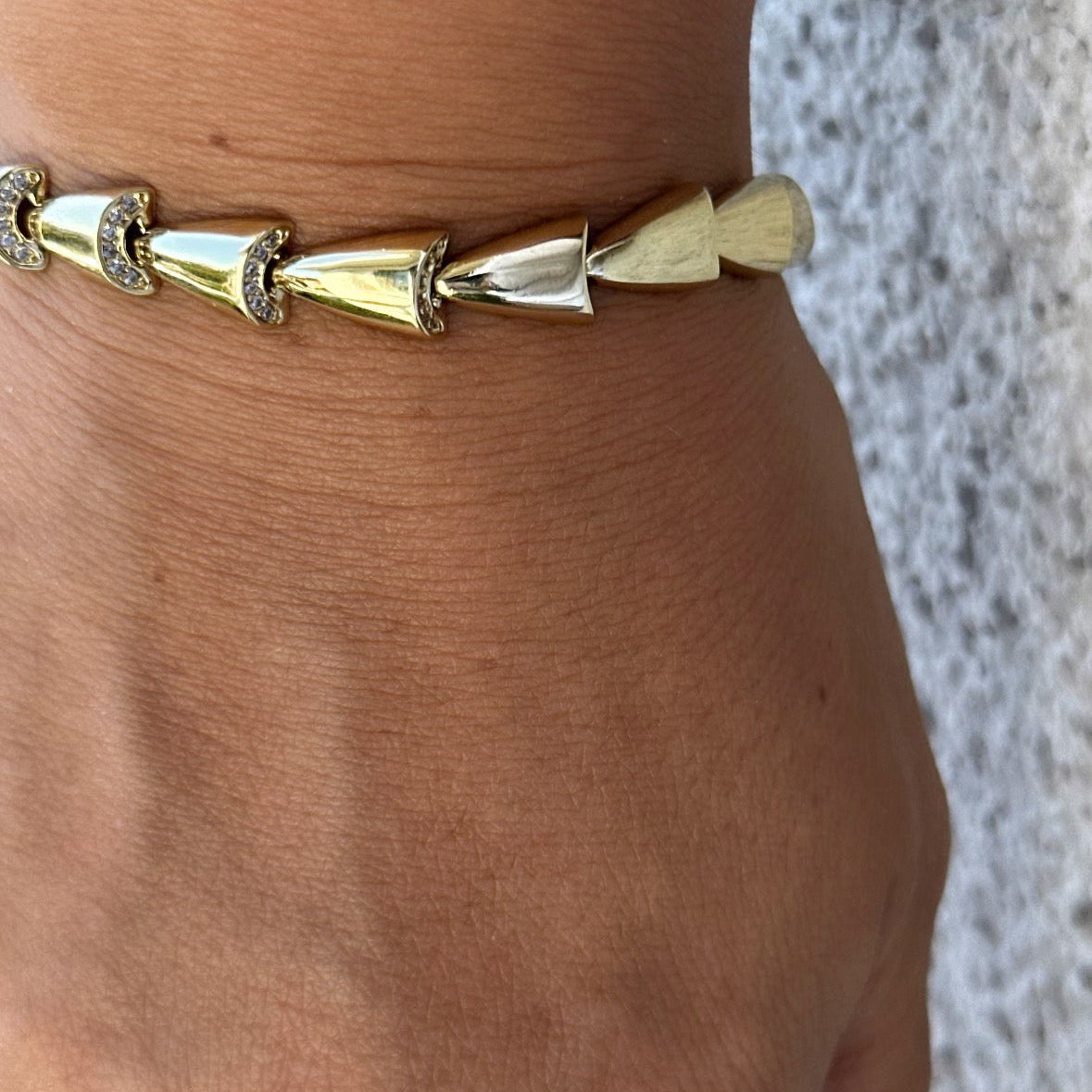Lyra 14K Rhodium Plated Bracelet