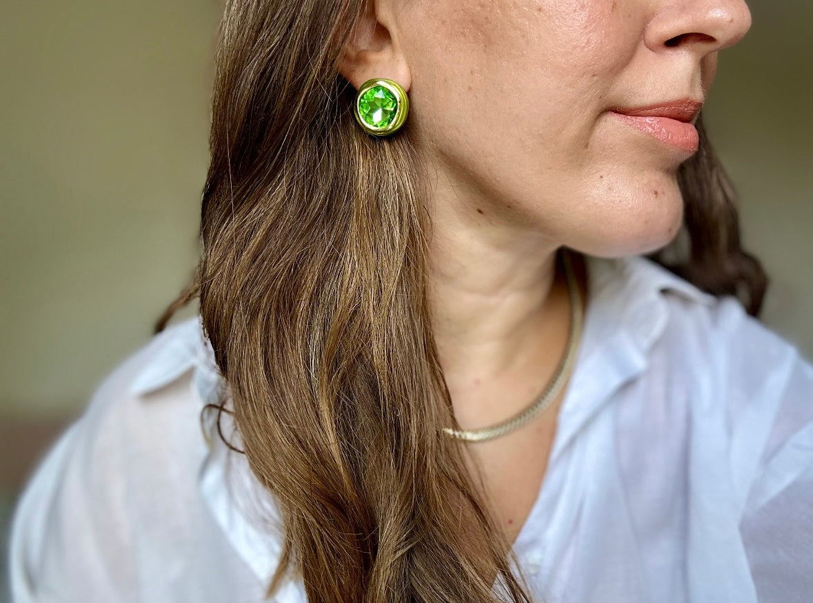 Emerald Green Earrings