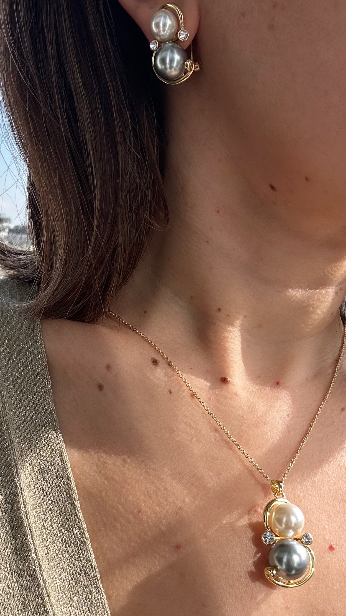 Asof 14k Rengi Rodyum Kaplama Küpe