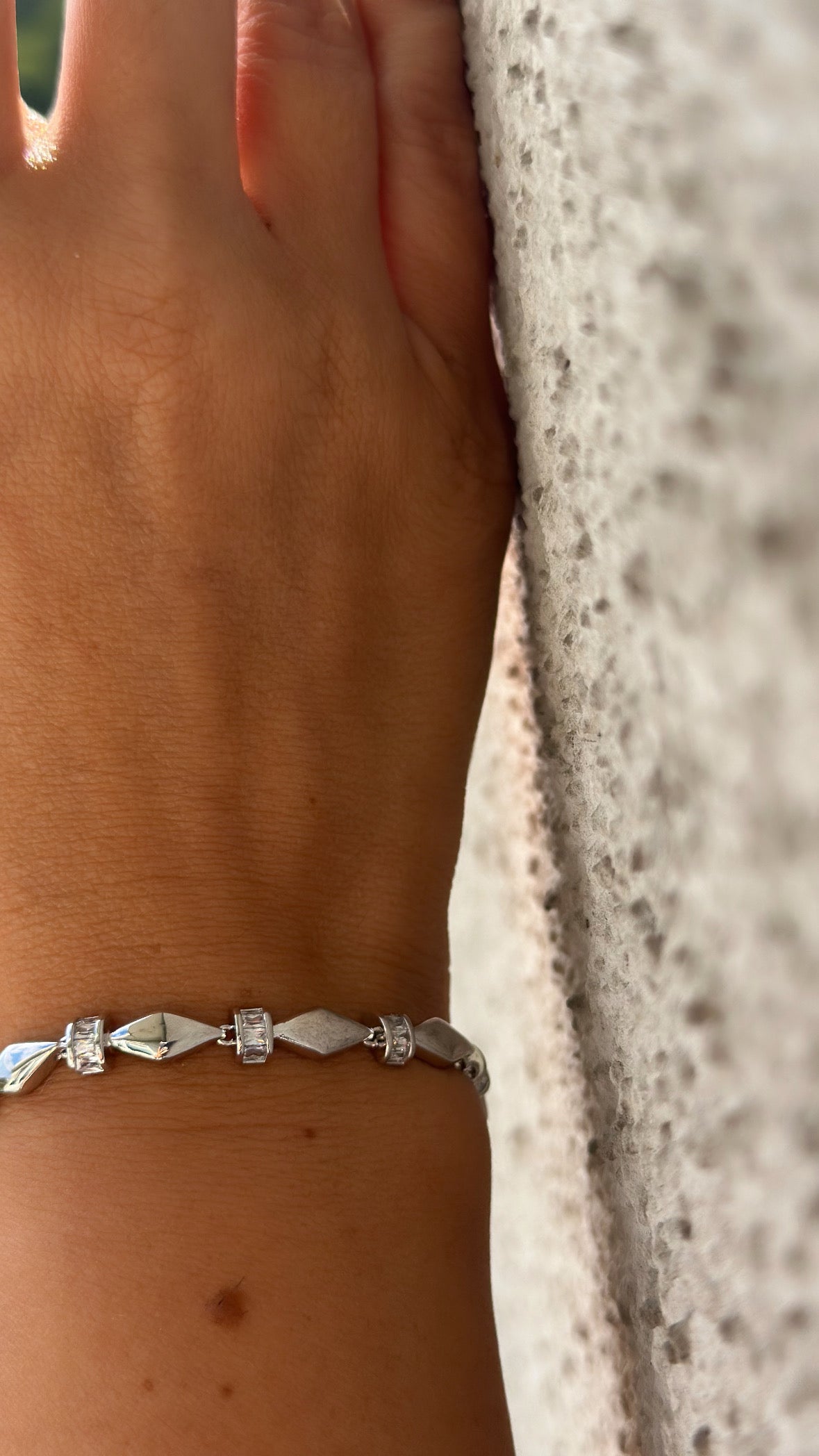 Ruli Rhodium Plated Bracelet