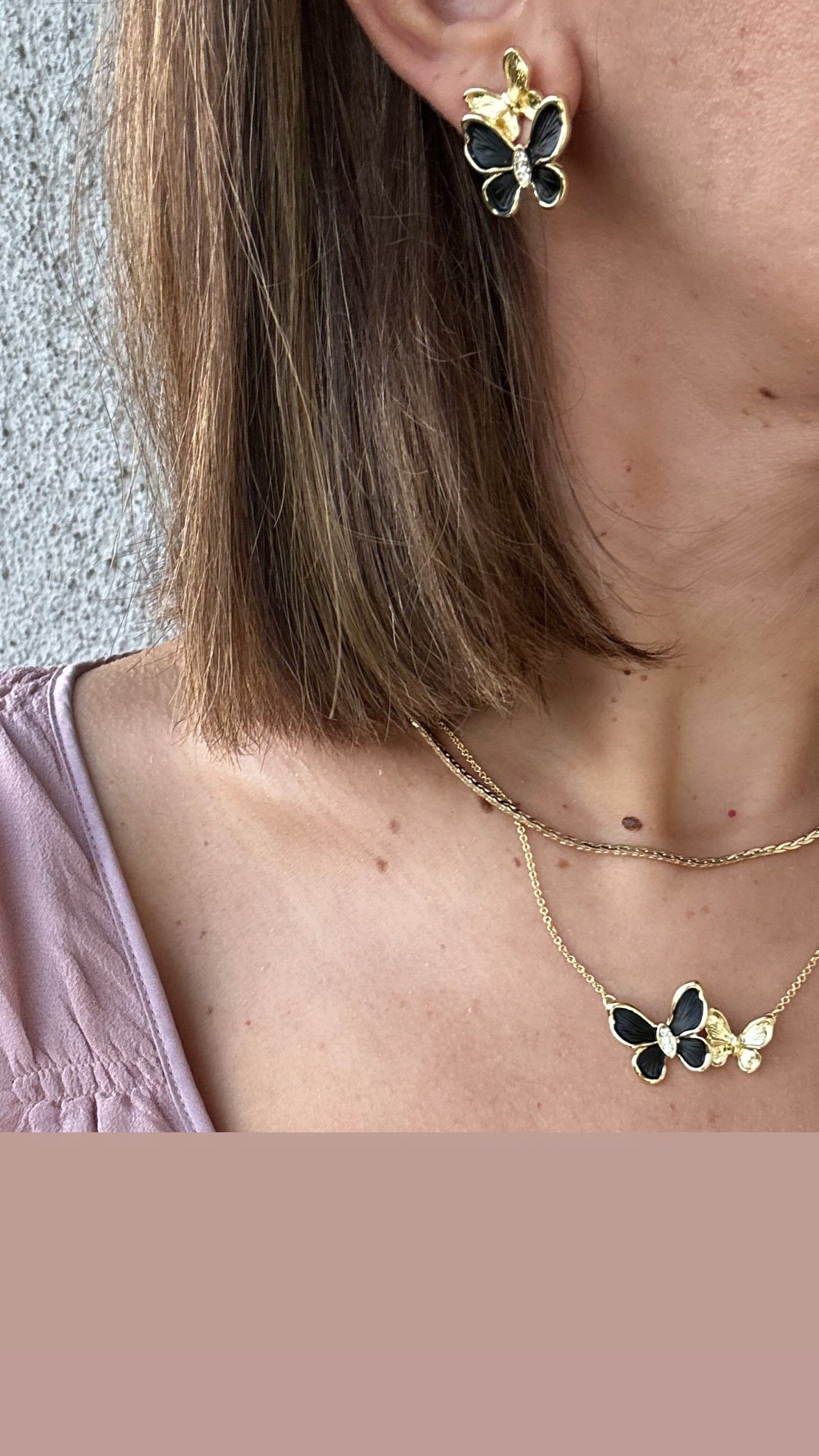 Lueur Divine 14k Rengi Rodyum Kaplama Set