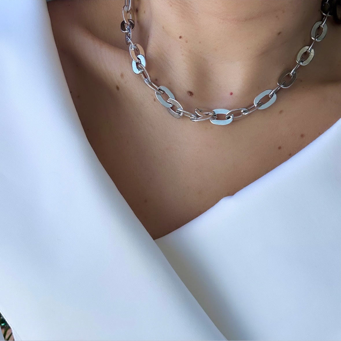 Emily Rhodium Plated Necklace