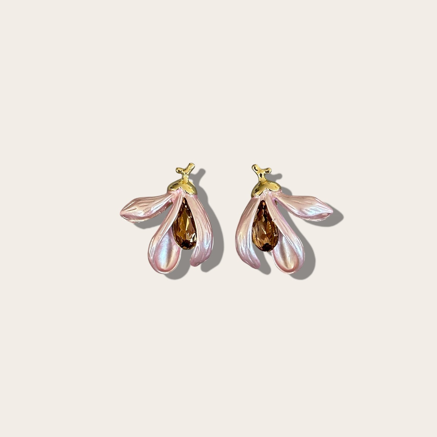 DayDream Pink 14k Rengi Rodyum Kaplama Küpe