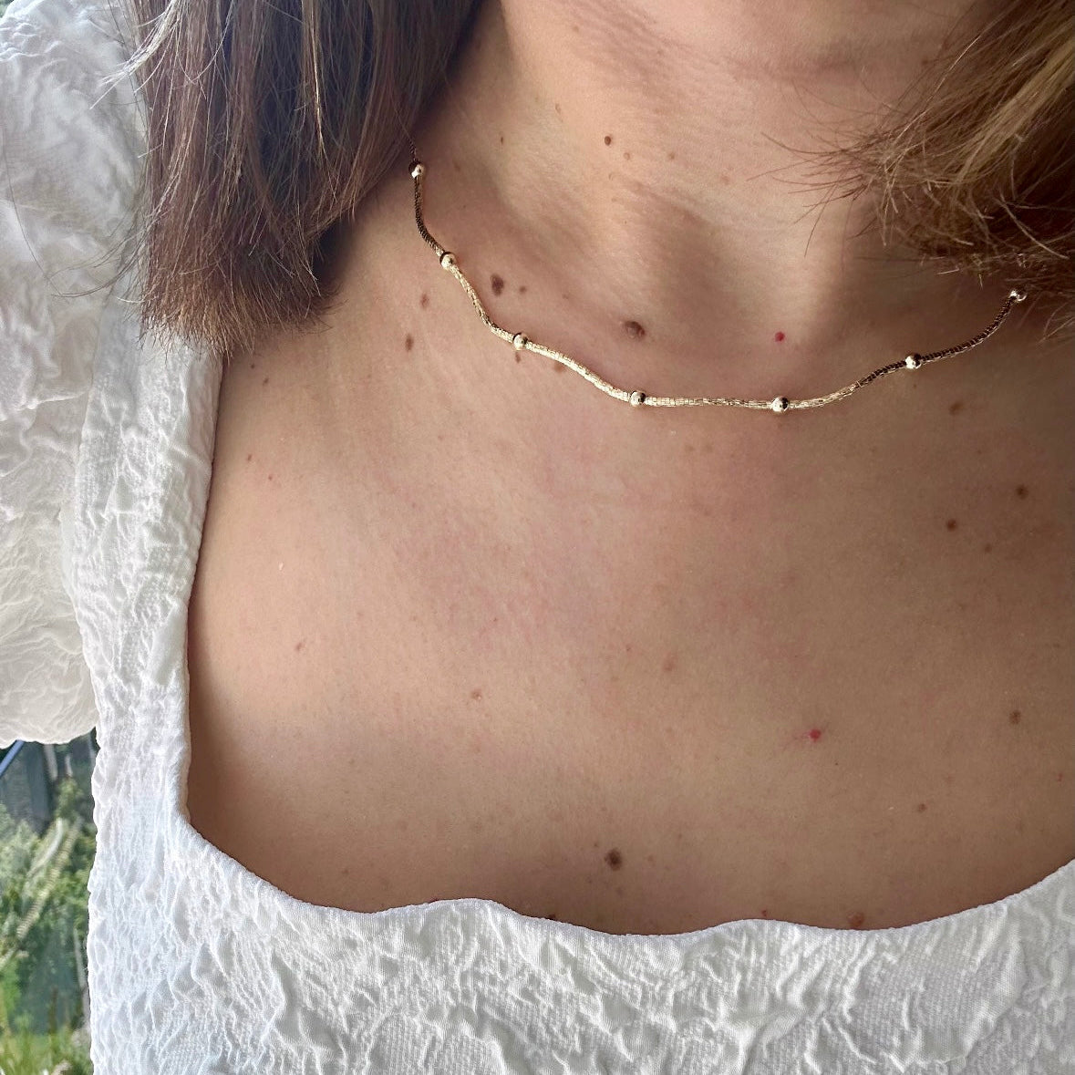 Ada 14k Rodyum Kaplama Kolye