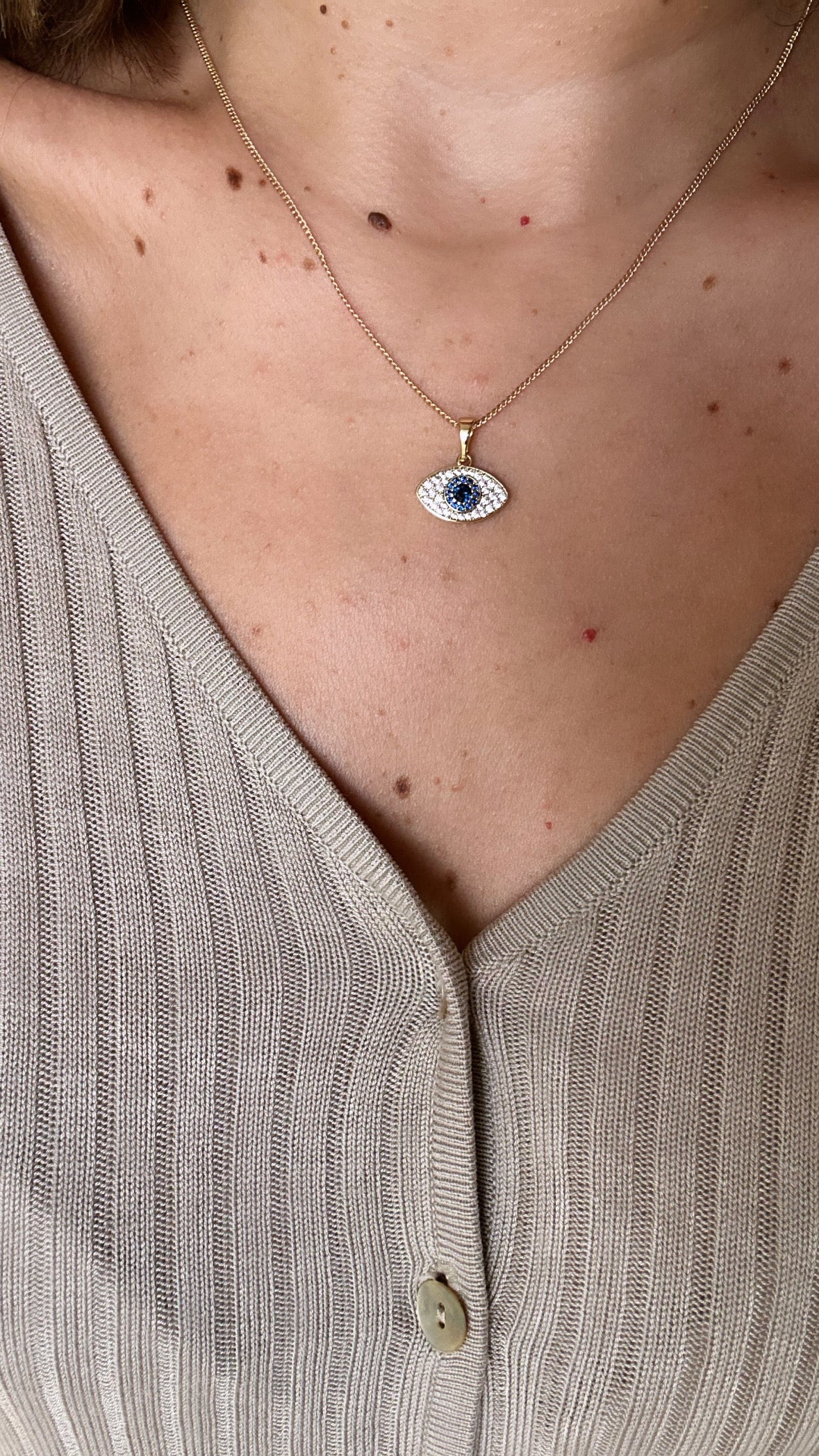 Lume 14k Rodyum Kaplama Kolye