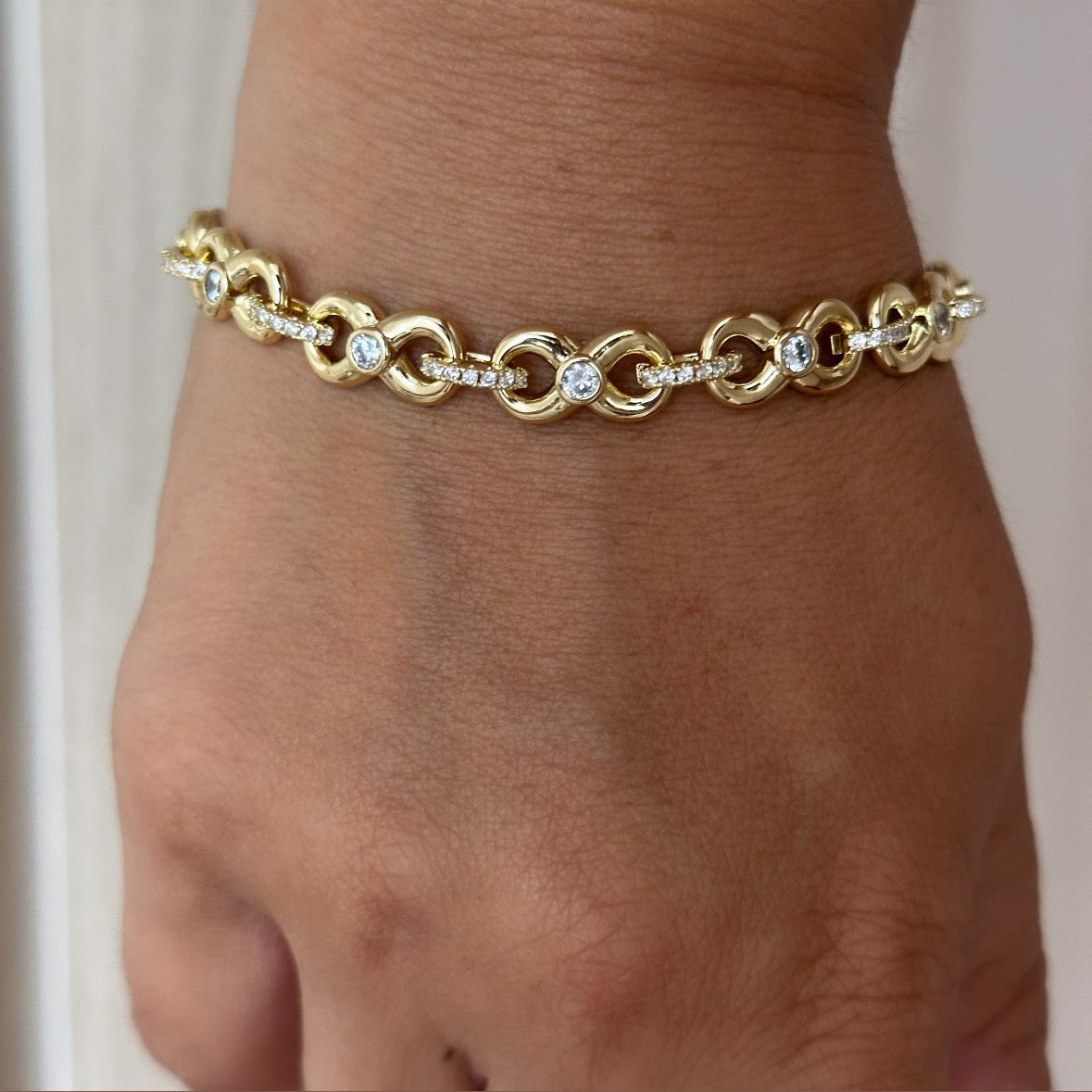Yella 14K Rengi Rodyum Kaplama Bileklik