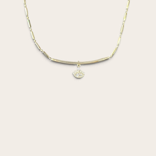 Eye 14k Rodyum Kaplama Halhal