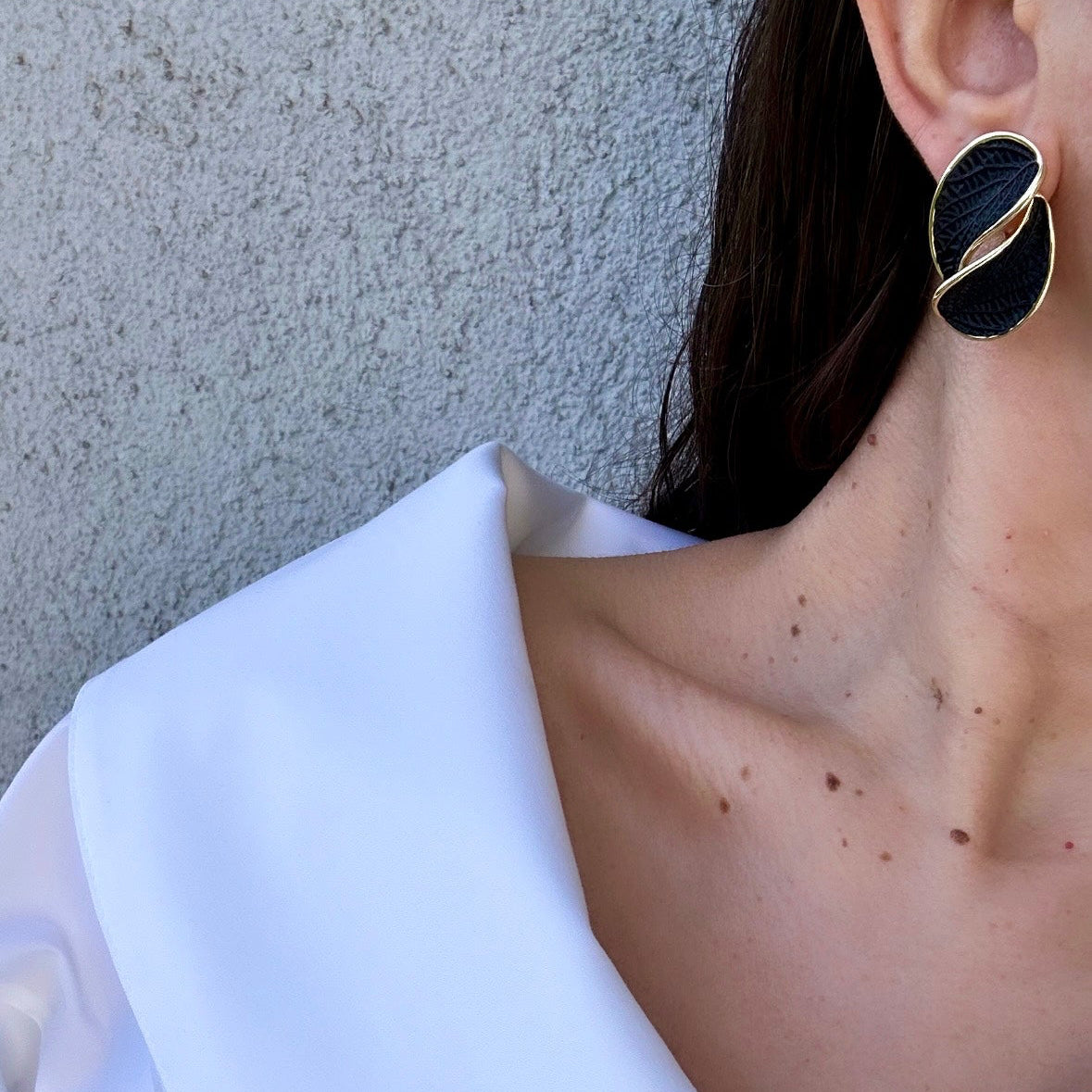 Elise 14k Black Rhodium Plated Earrings