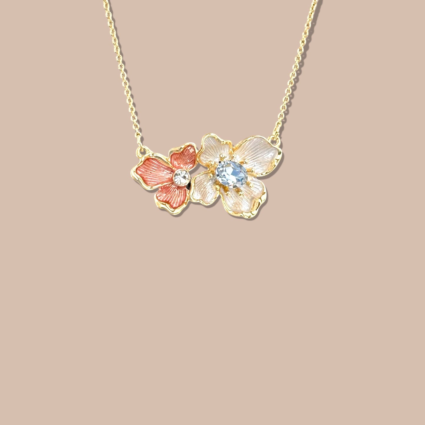 Flose 14k Rodyum Kaplama Kolye
