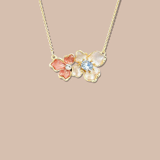 Flose 14k Rodyum Kaplama Kolye