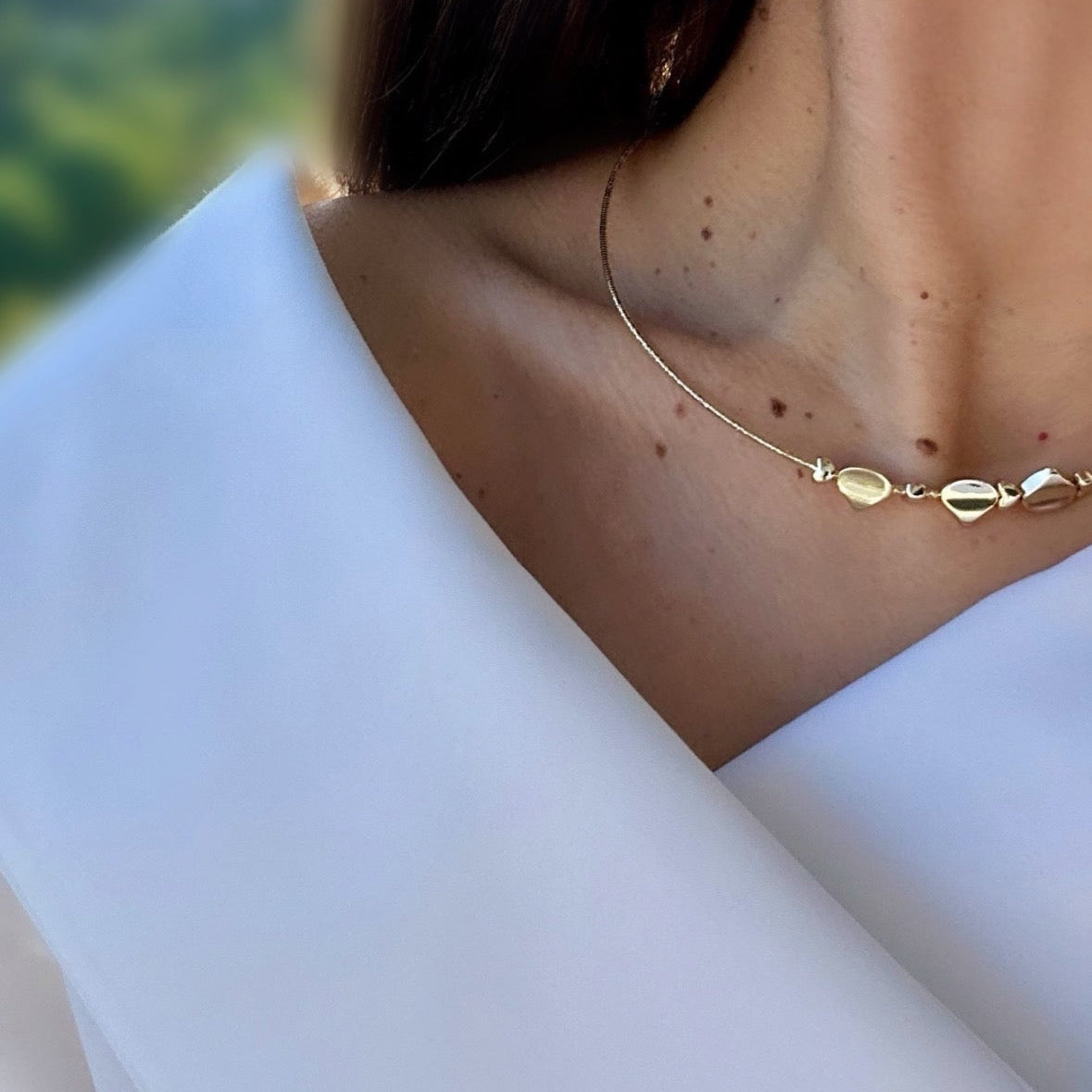Marea 14k Rodyum Kaplama Kolye