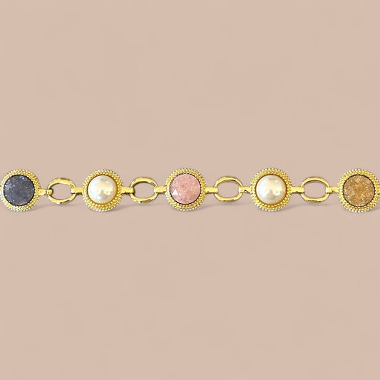 Opera 14K Rodyum Kaplama Bileklik