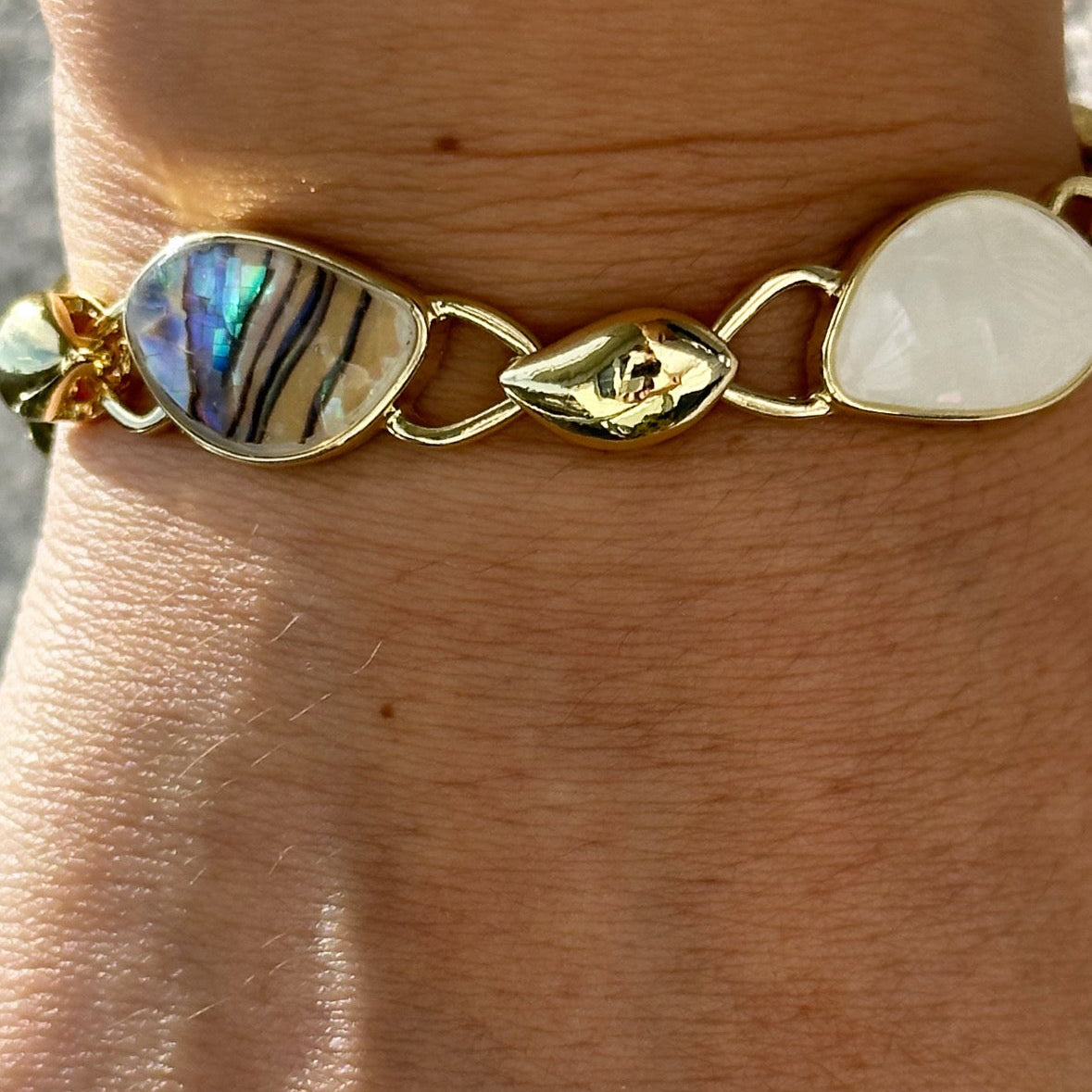 Lapearl 14K Rhodium Plated Bracelet