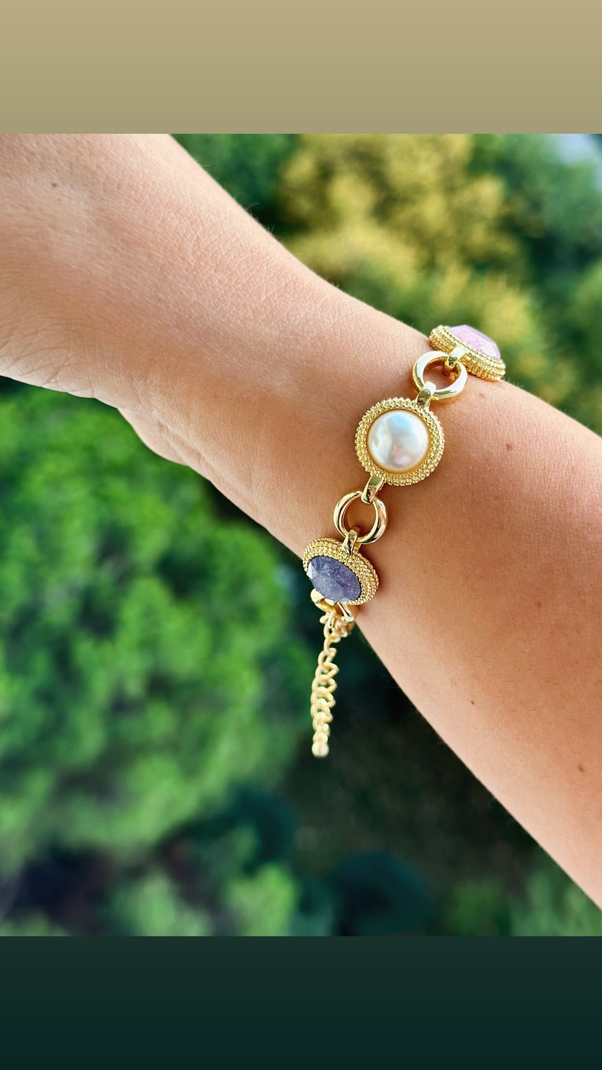 Opera 14K Rodyum Kaplama Bileklik