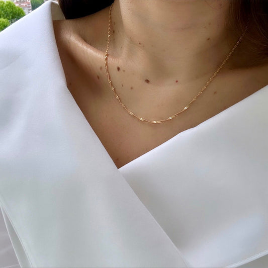 Felissa 18k 45cm Rose Rhodium Plated Chain