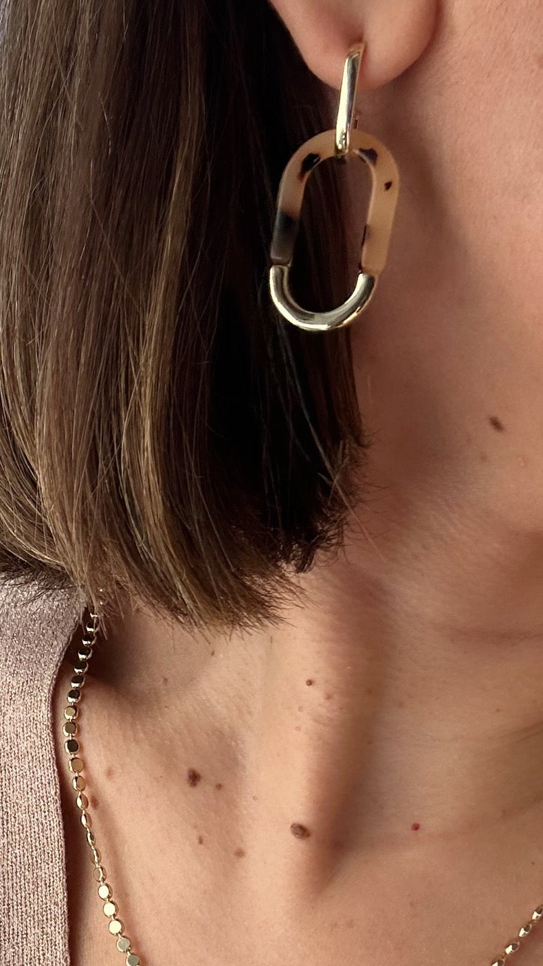 Zaria 14k Rengi Rodyum Kaplama Küpe