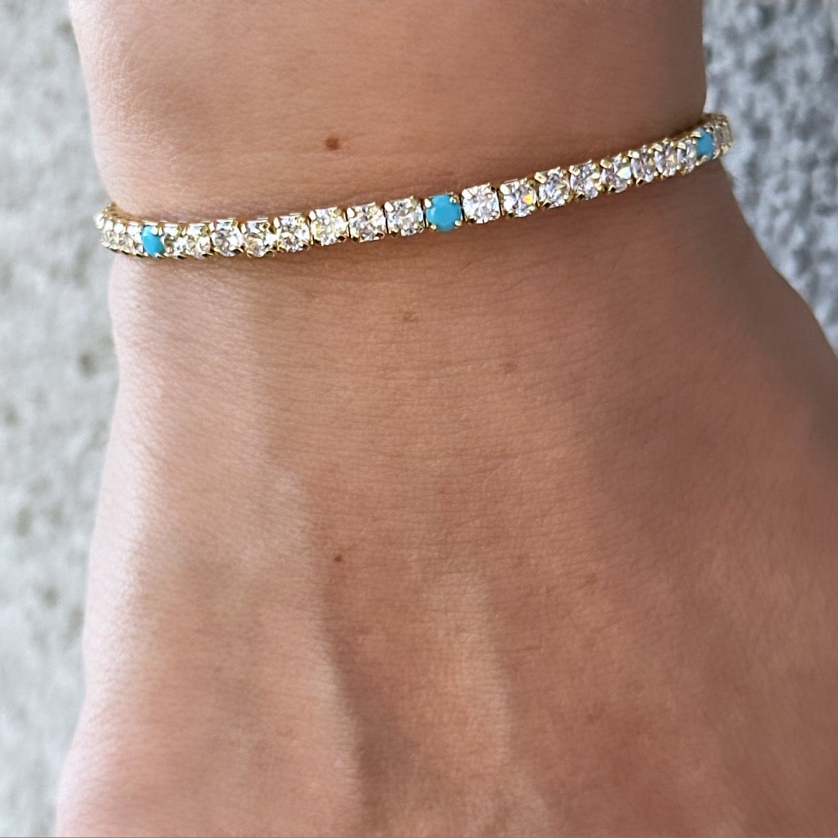 Turquoise 14k Rengi Bileklik