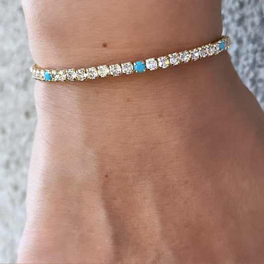 Turquoise 14k Rengi Bileklik