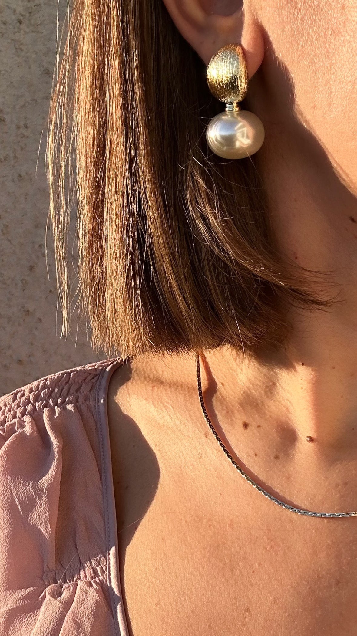 Belle Ame 14k Rengi Rodyum Kaplama Küpe