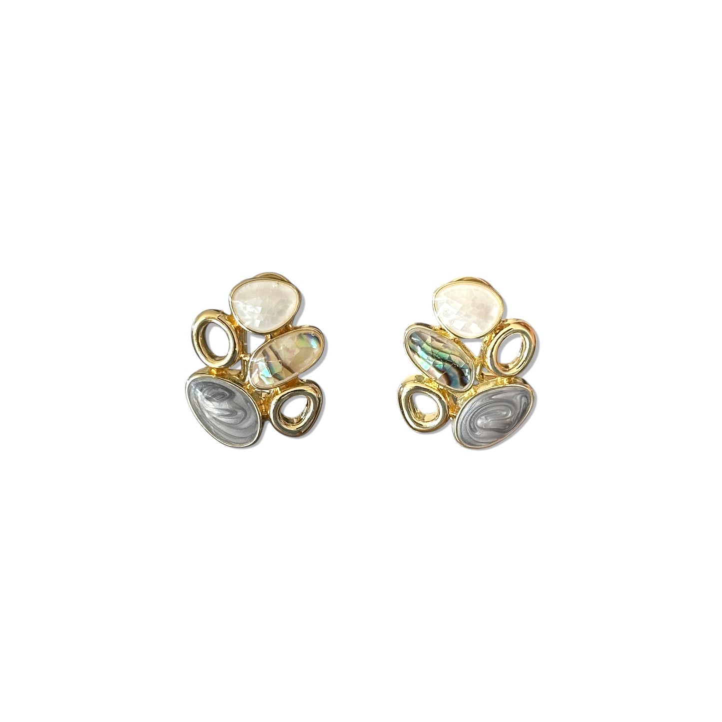 Lapearl 14k Rhodium Plated Earrings