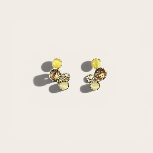 Pearlia 14k Rengi Rodyum Kaplama Küpe