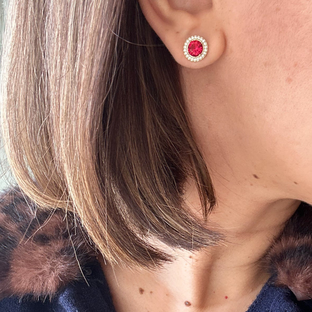 Pomma 14k Rhodium Plated Earrings