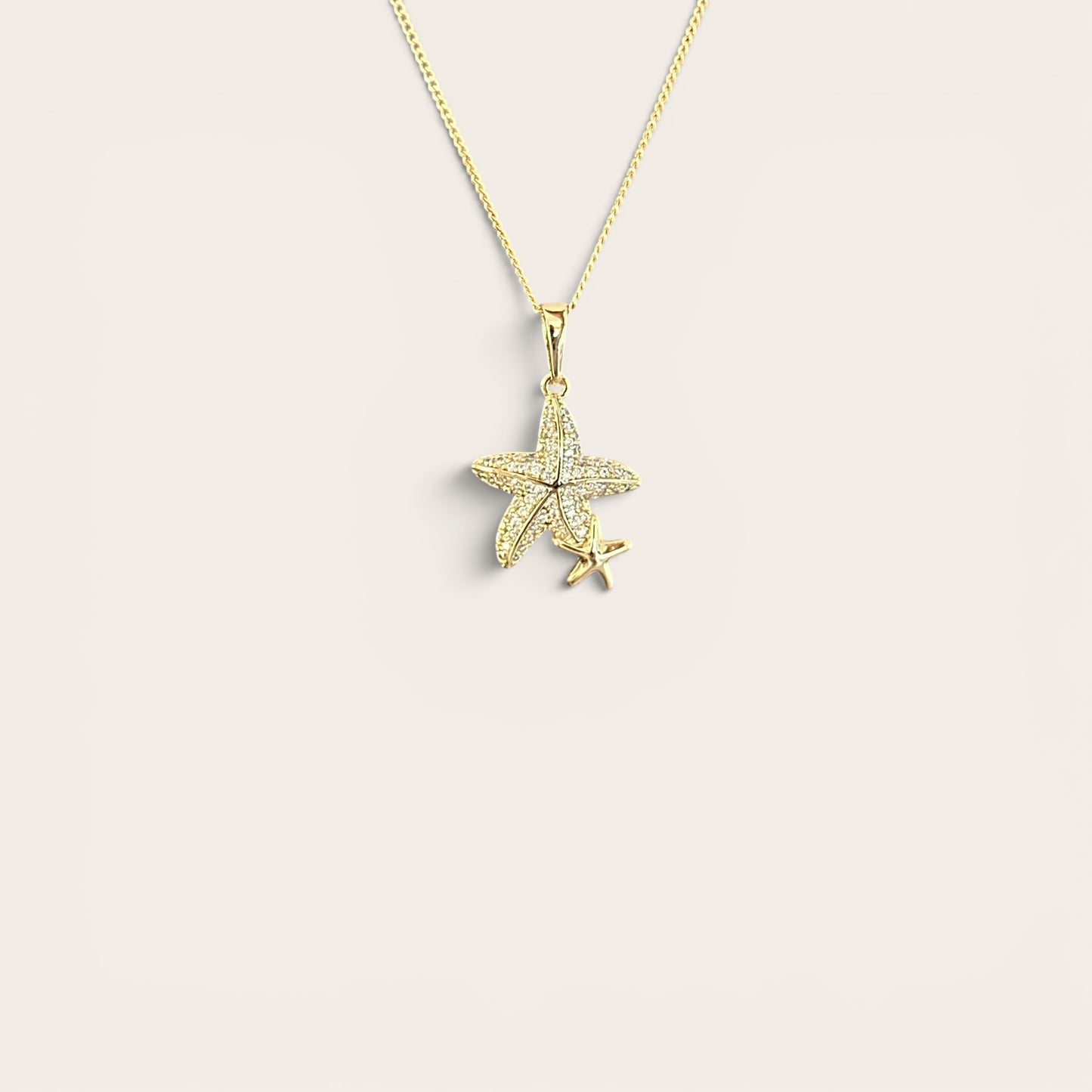 Starfish 14k Rengi Rodyum Kaplama Kolye