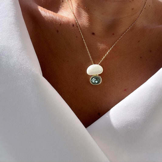 Avorie 14k Rodyum Kaplama Kolye
