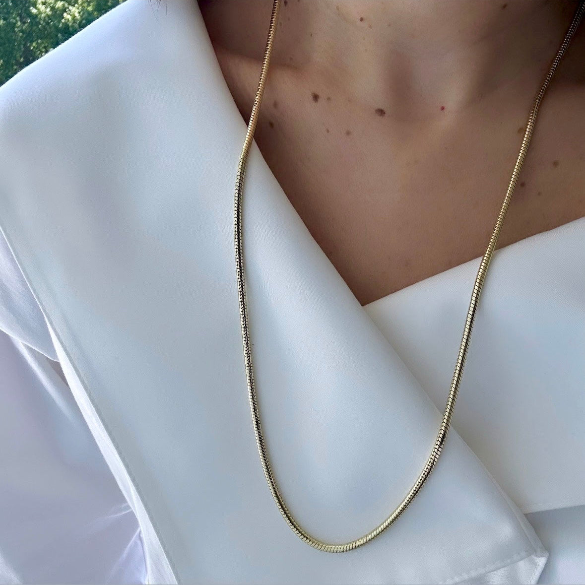 Amare 14k Rhodium Plated Necklace