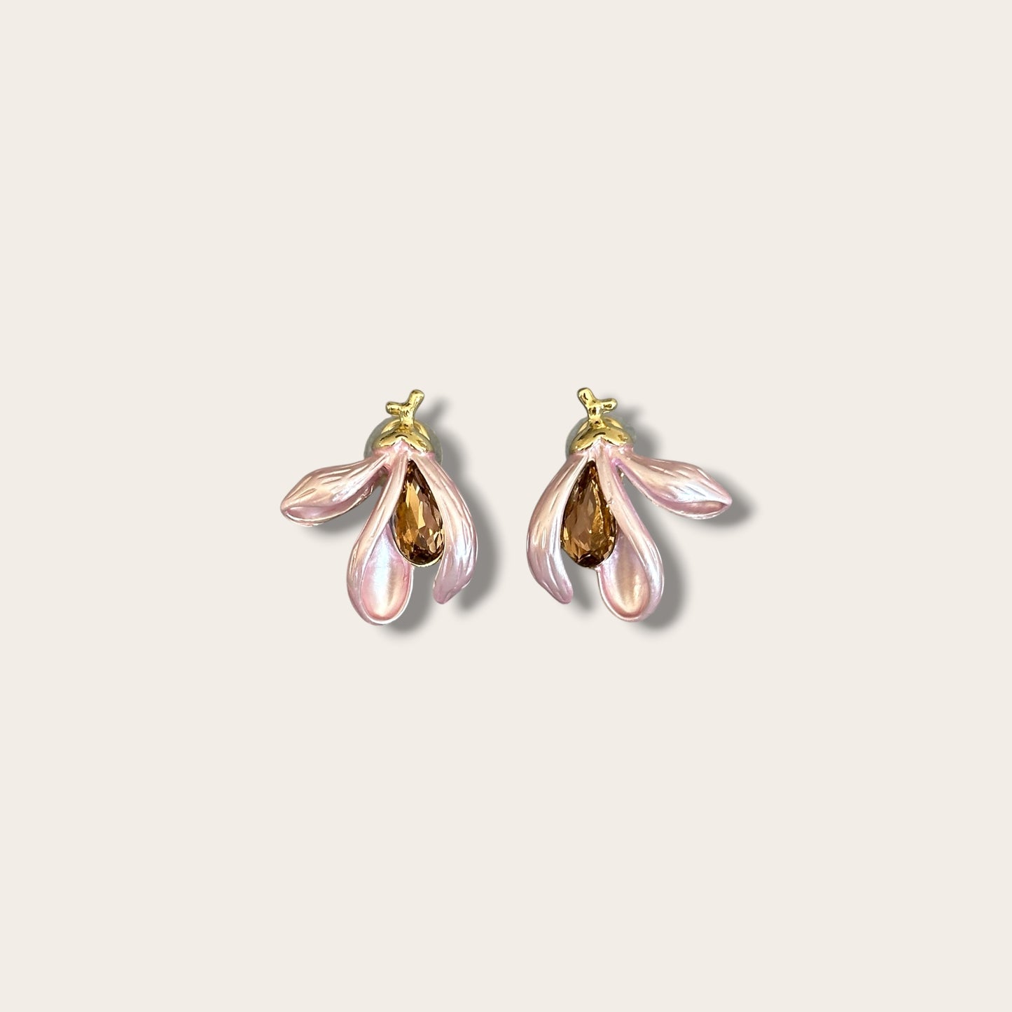 DayDream Pink 14k Rengi Rodyum Kaplama Küpe