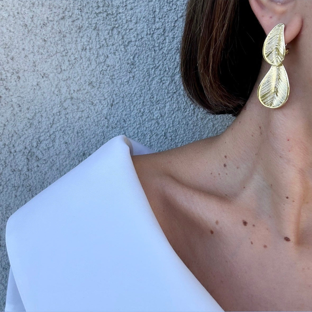 Jolie 14k Rengi Rodyum Kaplama Küpe