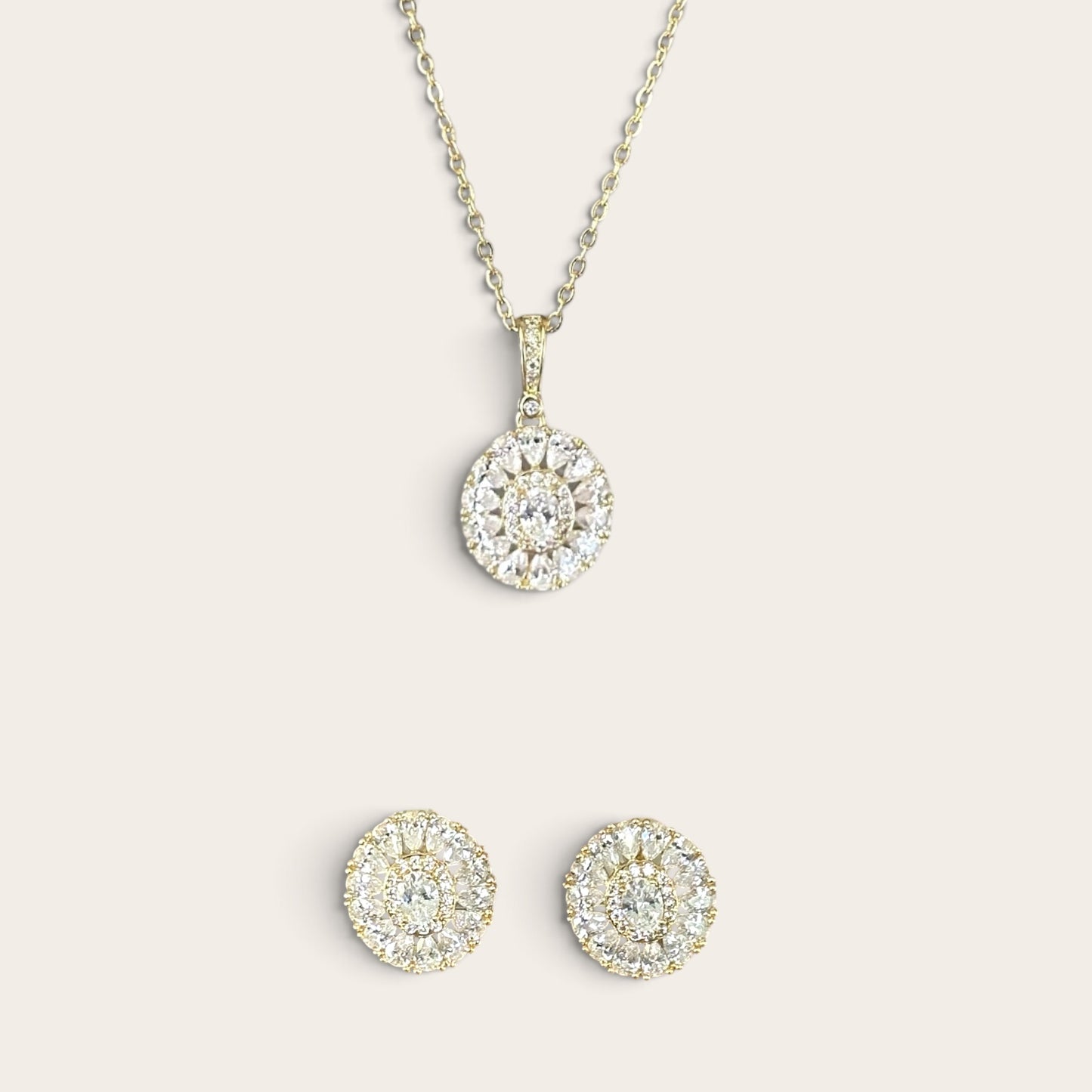 Arous 14k Rengi Rodyum Kaplama Set