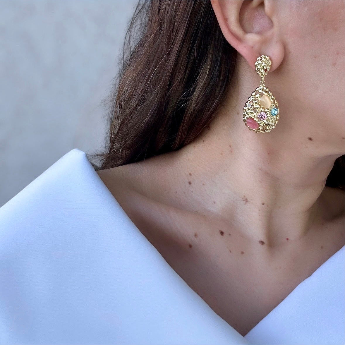 Bianna 14K Color Rhodium Plated Earrings