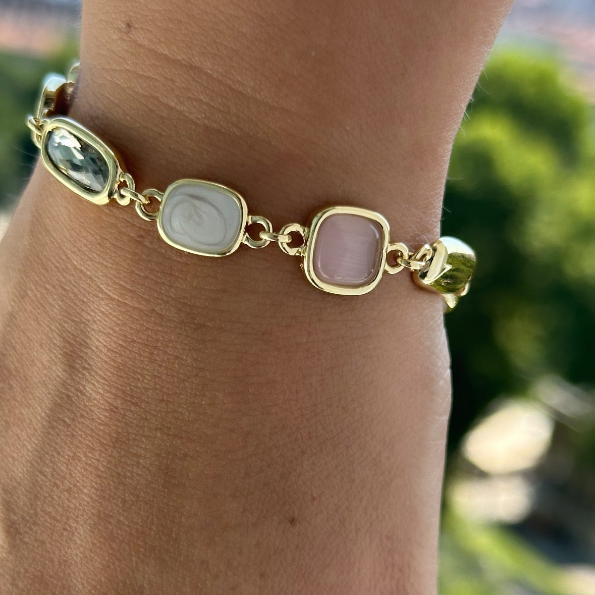 Aria 14K Rhodium Plated Bracelet
